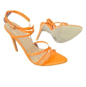 Orange Strappy Sandals